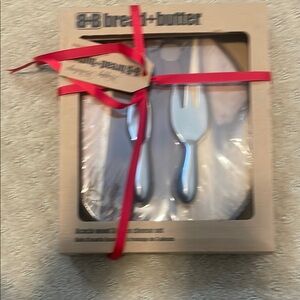 Red Ribbon Silver Serveware Set